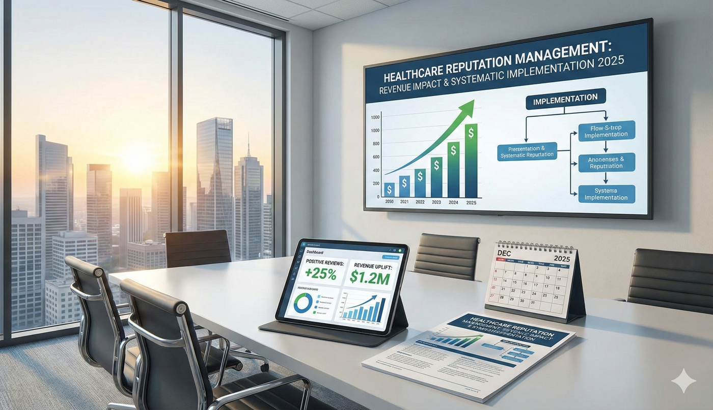 Healthcare Reputation Management: Revenue Impact Data and Systematic Implementation 2025
